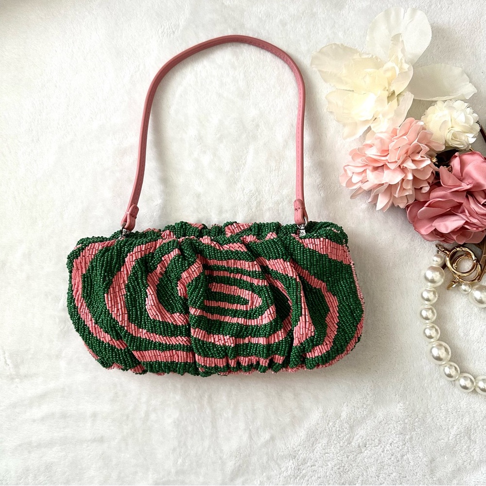 STAUD Beaded Bean Convertible Clutch Bag - Picture 5 of 16